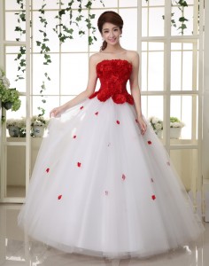 2014-spring-design-long-tube-top-red-princess-evening-dress-bridesmaid-dress-wedding-dress-bride-formal